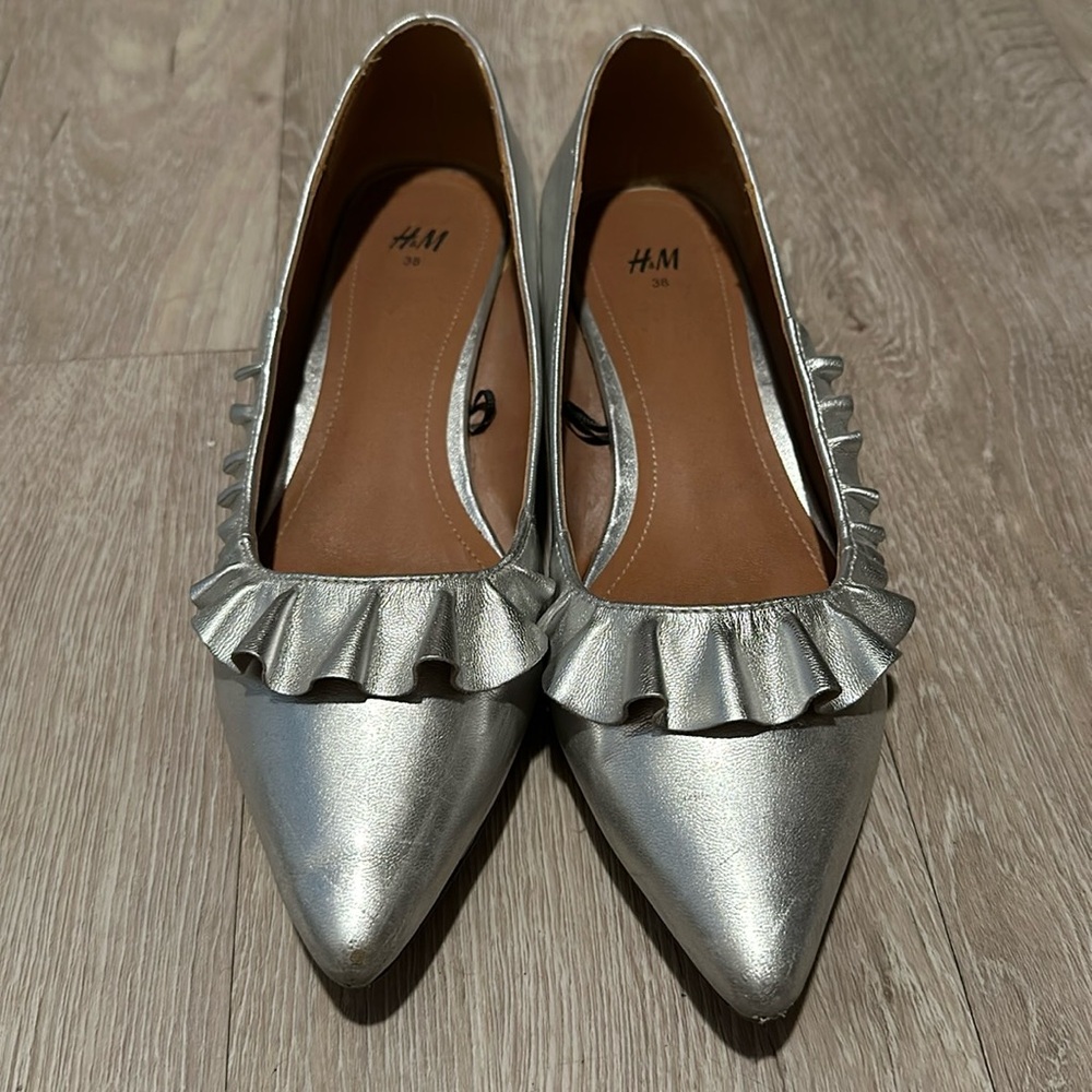 Silver shoes size 38 H&M